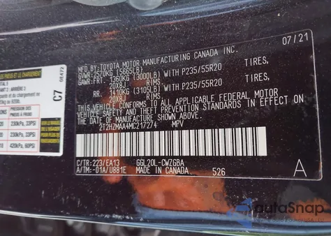 2021 Lexus Rx 350 from USA, damaged, VIN 2T2HZMAA4MC217274